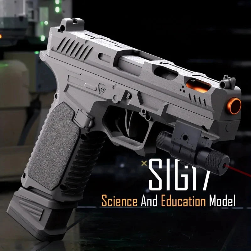 Continuous Firing SIG17 Pistol | Shell Ejecting Toy Gun