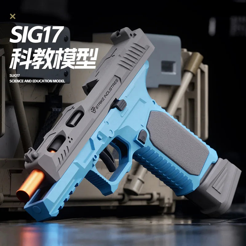 Continuous Firing SIG17 Pistol | Shell Ejecting Toy Gun