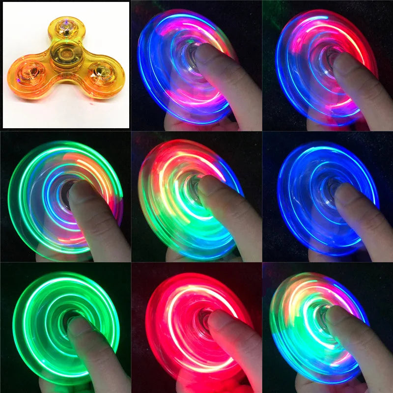 Glow-in-the-Dark LED Fidget Spinner | Stress Relief & Fun