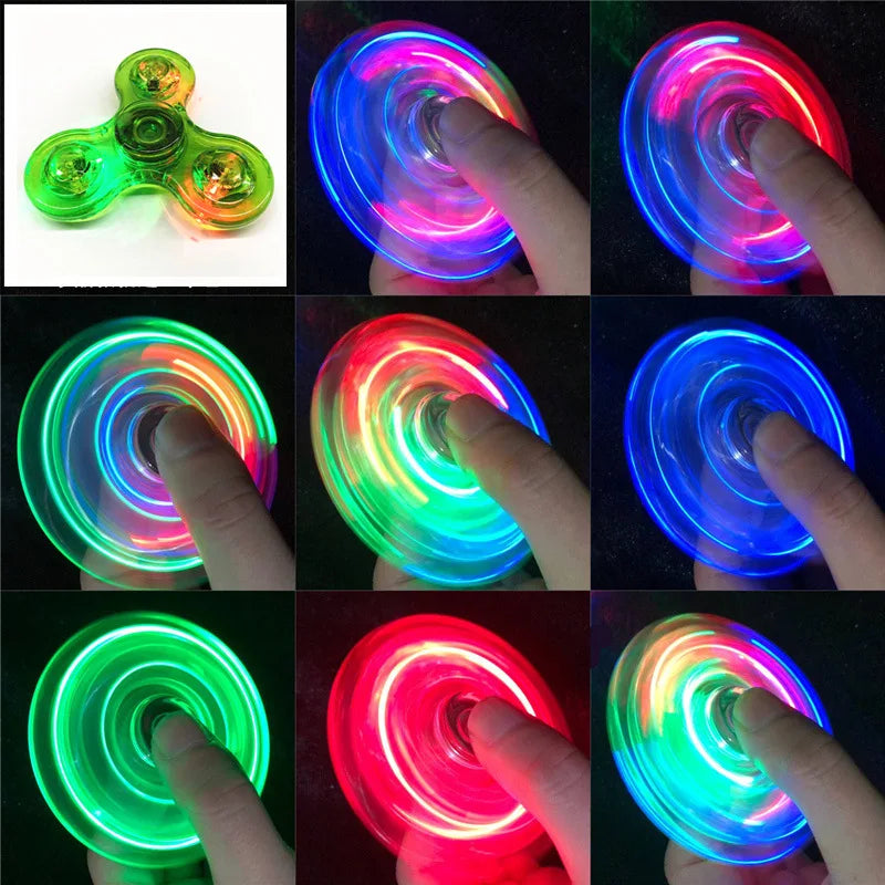 Glow-in-the-Dark LED Fidget Spinner | Stress Relief & Fun