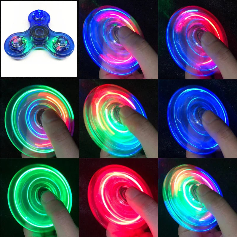 Glow-in-the-Dark LED Fidget Spinner | Stress Relief & Fun