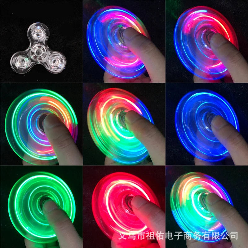 Glow-in-the-Dark LED Fidget Spinner | Stress Relief & Fun