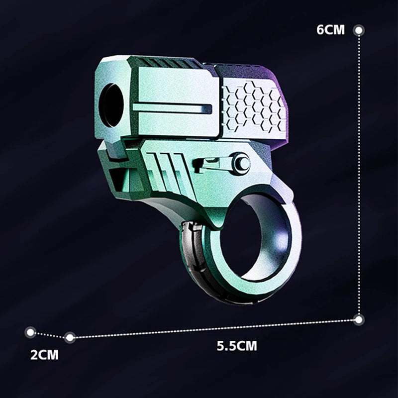 Alloy Gun Fidget Ring | EDC Fidget Spinner for Focus & Relaxation