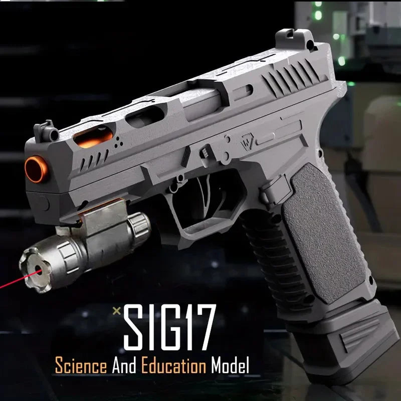 Automatic SIG17 Pistol | Shell Ejecting Toy for Realistic Play