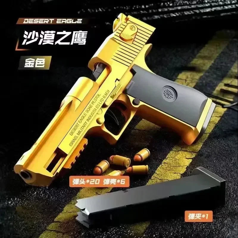 Automatic Desert Eagle Toy Pistol | Realistic Action for Kids