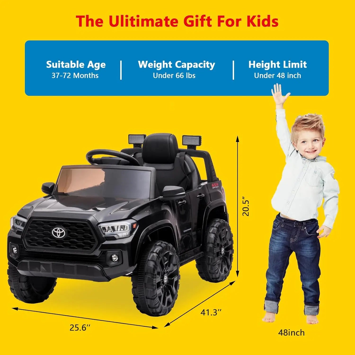 12V Electric Ride-on Truck Toy | Kids' Adventure Vehicle