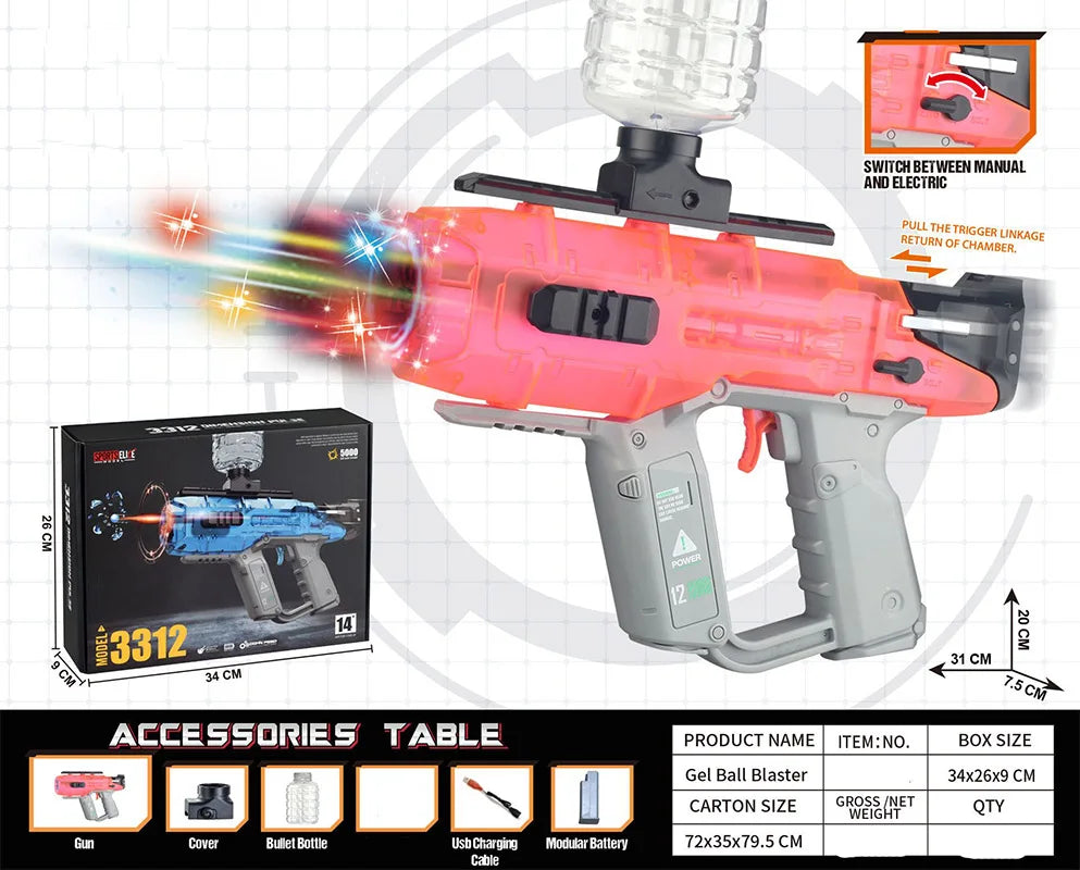 Electric Gel Ball Blaster | High-Powered Outdoor Shooting Fun