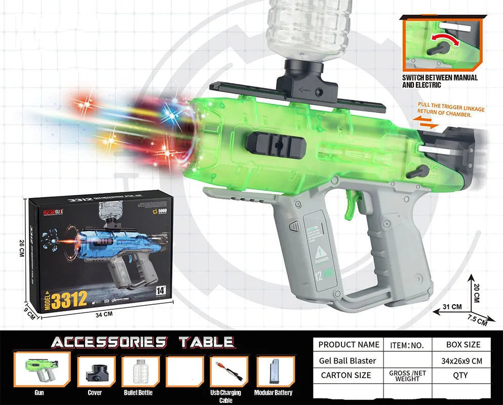 Electric Gel Ball Blaster | High-Powered Outdoor Shooting Fun